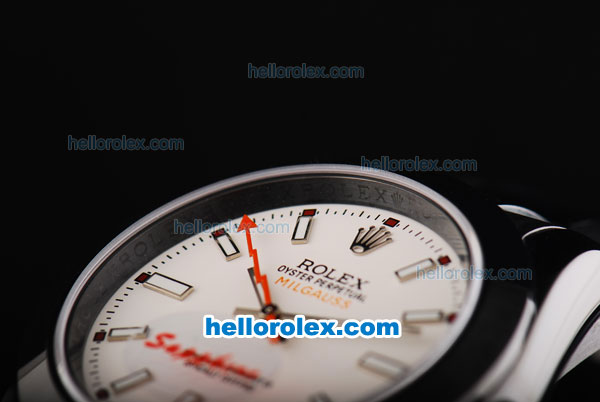 Rolex Milgauss Automatic Movement Full PVD with White Dial and White Stick Markers - Click Image to Close